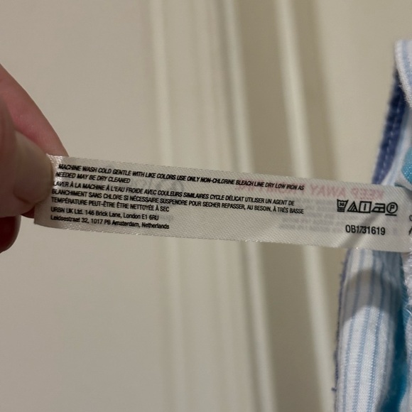 Anthropologie Striped Maxi Dress | Beach Coverup Sundress Cotton Blend - Picture 9 of 14